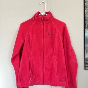 Columbia Hot Pink Fleece Zip Up